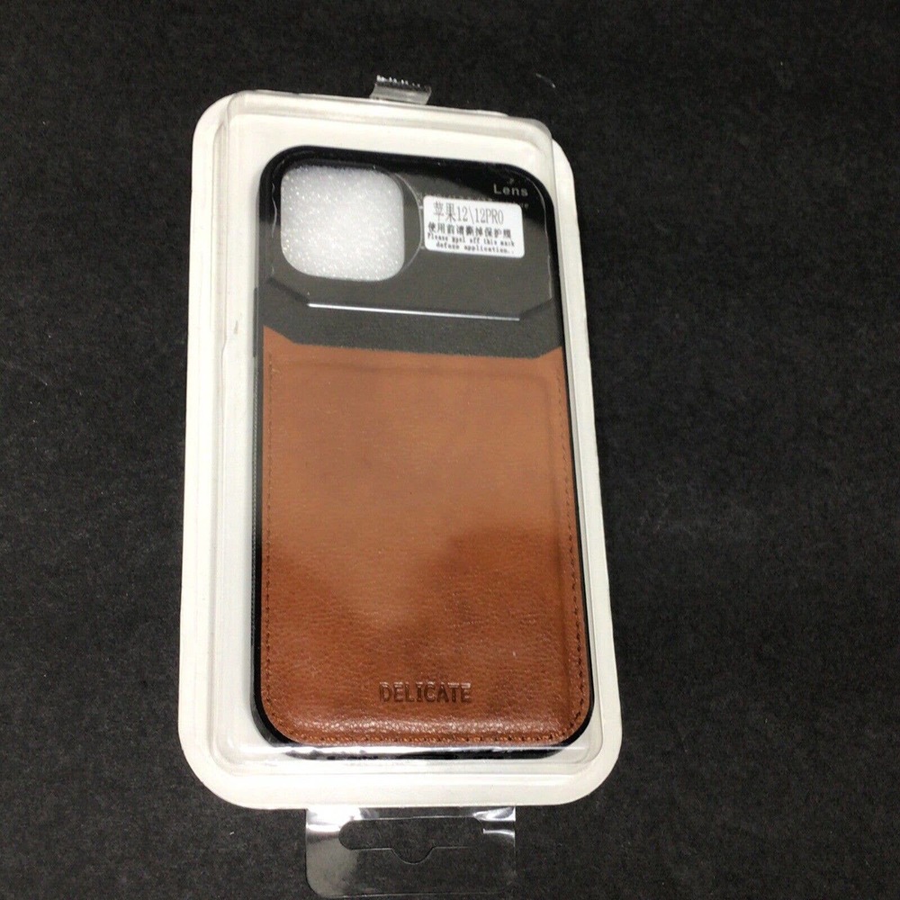 Case Fashion Leather Yesun Plexiglass Camera Protection for iPhone 12/ 12 Pro